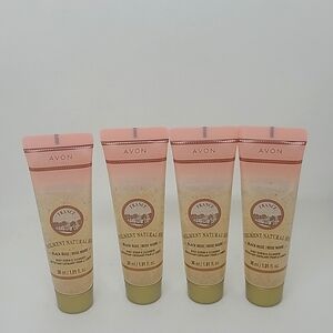 Set of 4 Avon Veilment France Black Rose Body Scrub & Cleanser 30ml with pouch